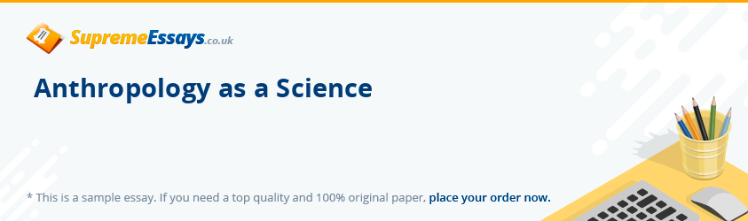 Anthropology as a Science