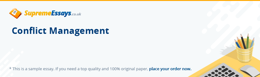 Conflict Management